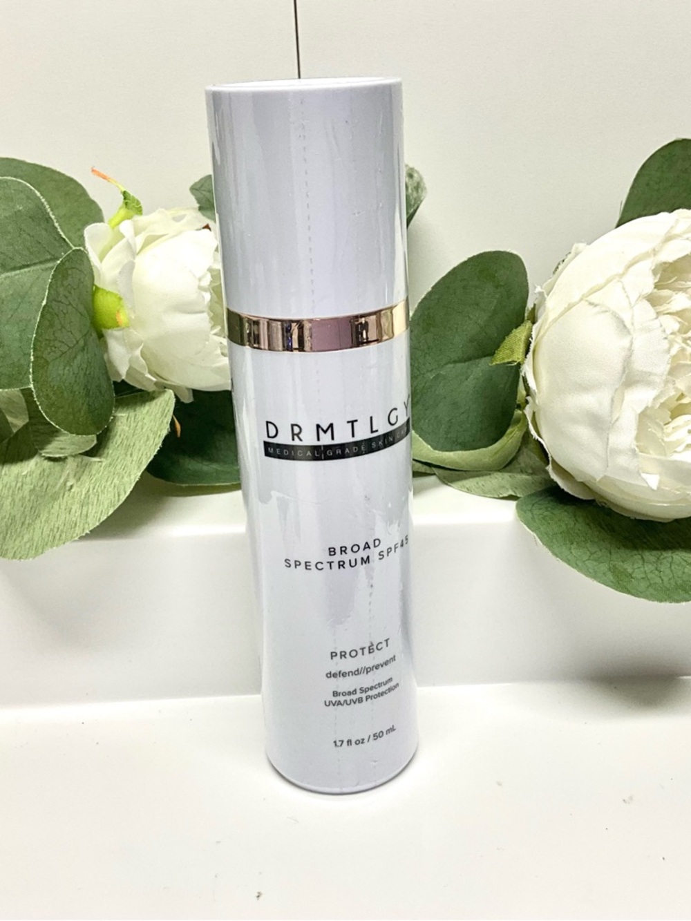 DRMTLGY Protect Broad Spectrum SPF Sunscreen – White
